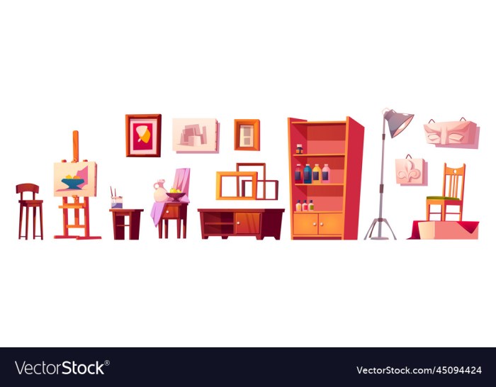 Loft Studio furniture for artists
